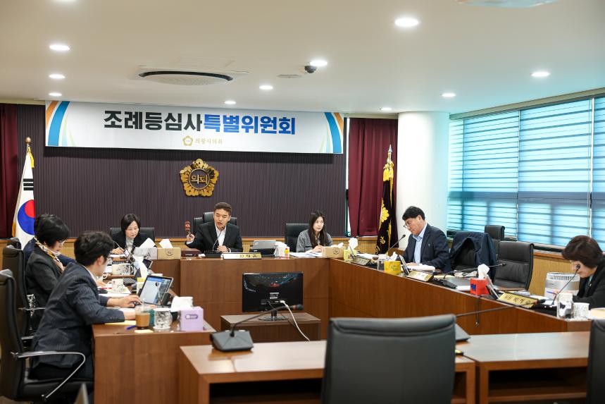 조례등심사특별위원회 제2차 회의