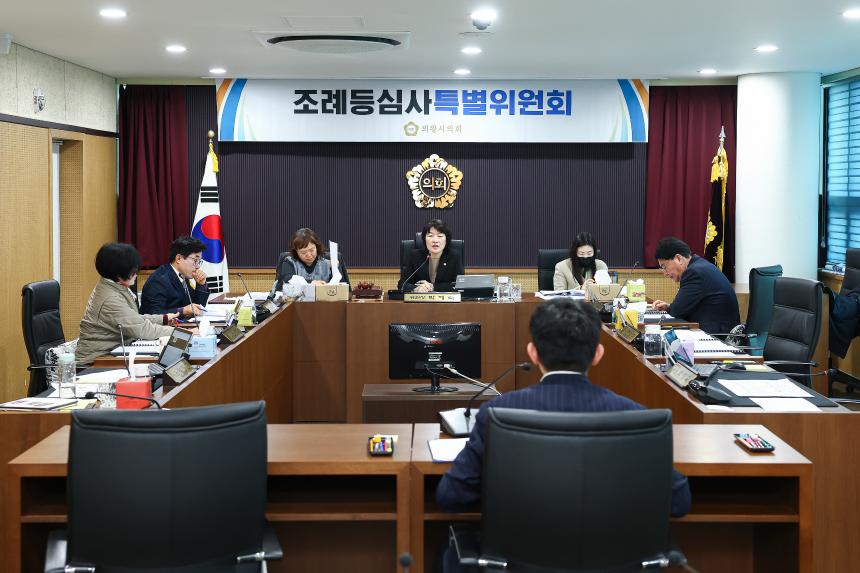 조례등심사특별위원회 제2차 회의