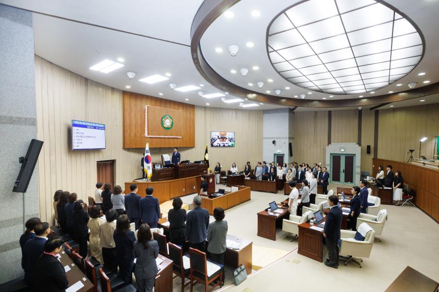의왕시의회, 제321회 임시회 개회 - 2